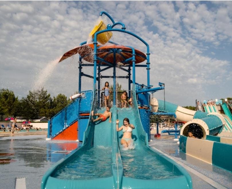 Children play ground, Aqua park, Pool view, Swimming pool
