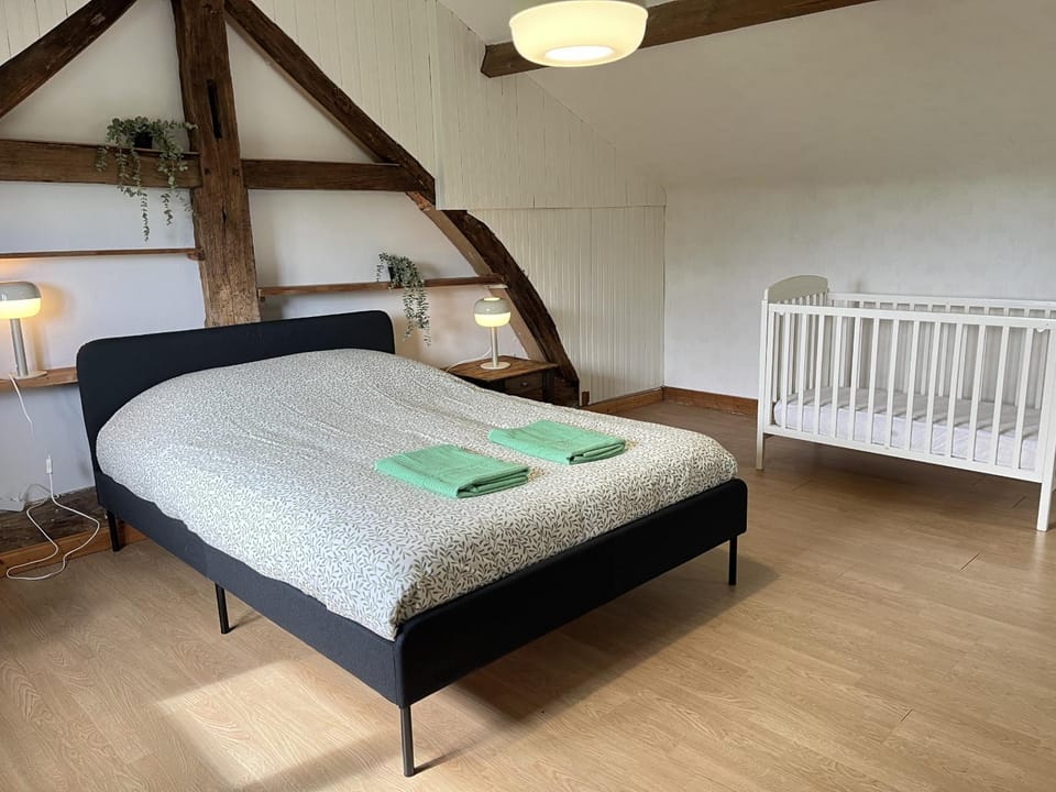 Bed, Photo of the whole room, Bedroom, cot