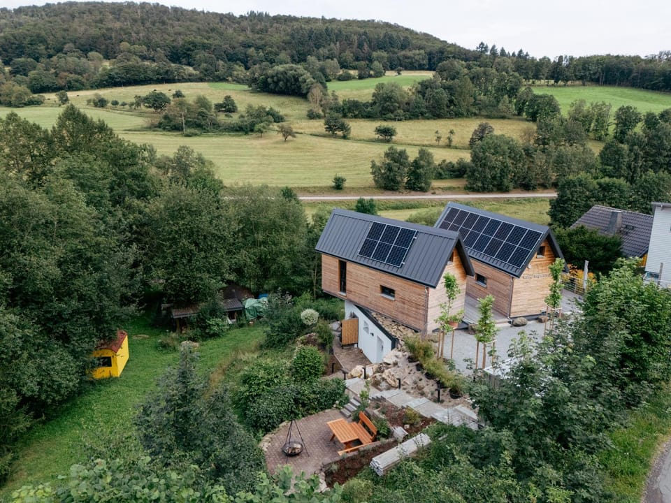 Property building, Spring, Natural landscape, Mountain view