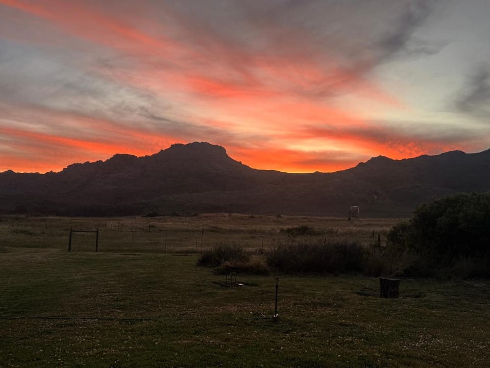 Natural landscape, Mountain view, Sunset