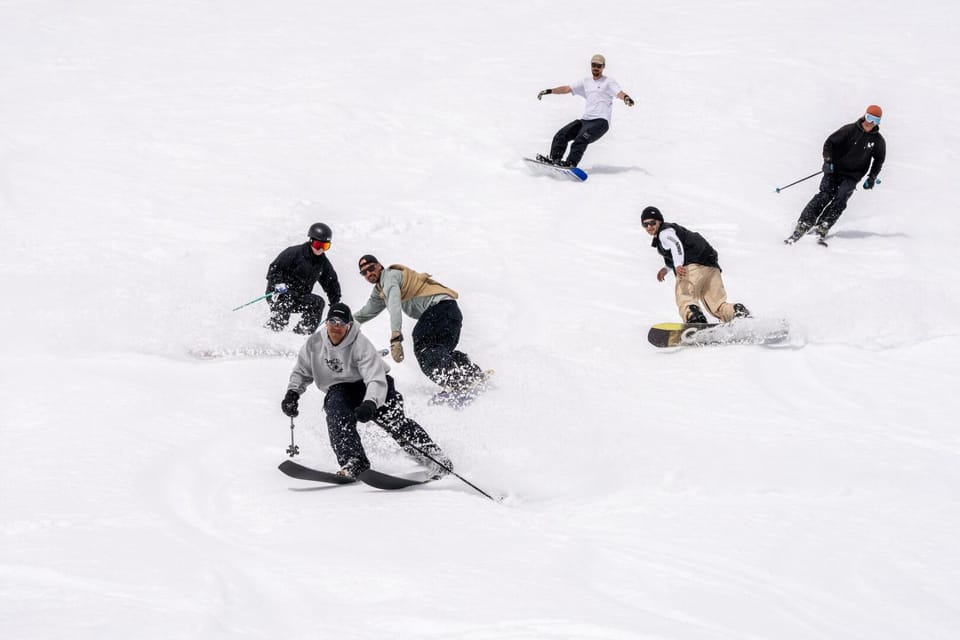 People, Winter, Skiing