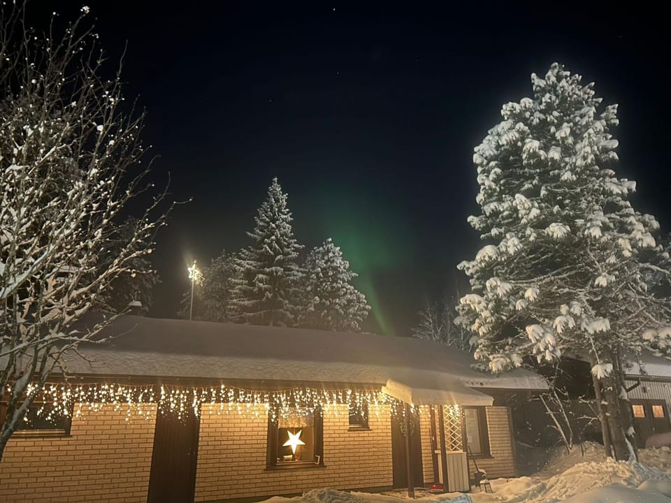Property building, Facade/entrance, Night, Winter
