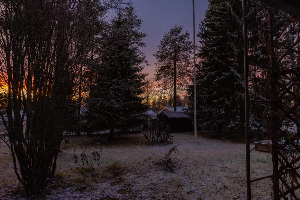 Sunset, Inner courtyard view