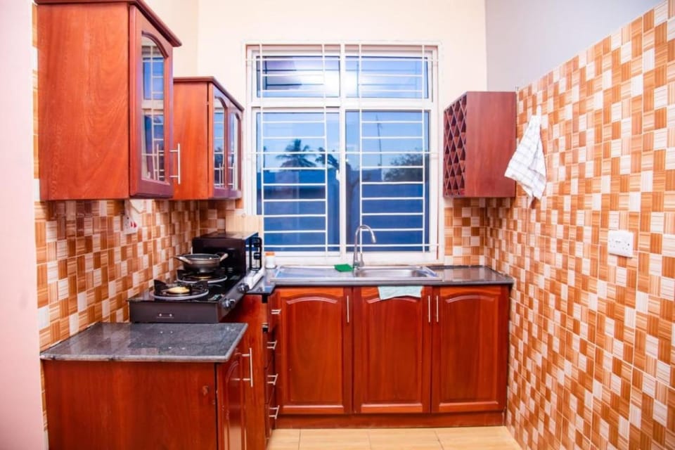 Kitchen or kitchenette, oven, stove