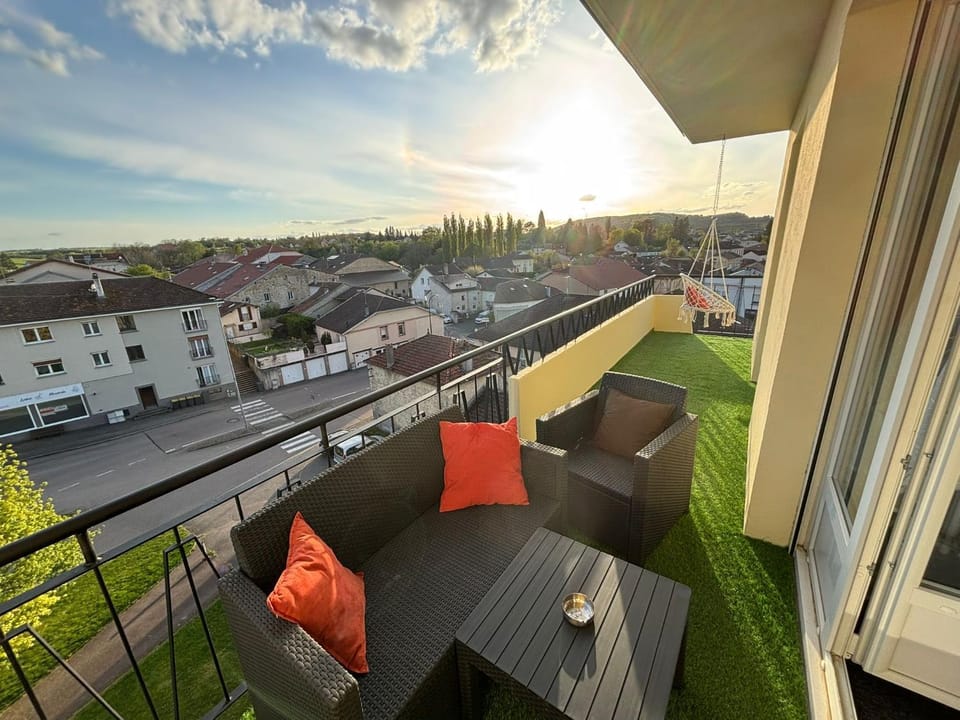 Balcony/Terrace, Seating area, Sunset