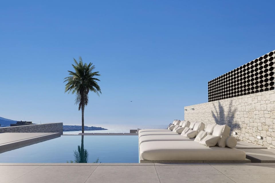 Day, Natural landscape, Pool view, Sea view, Swimming pool, sunbed