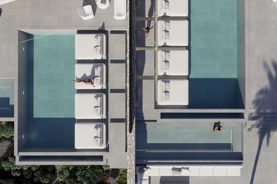 Day, Bird's eye view, Floor plan, Pool view