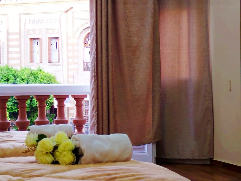 Bed, View (from property/room), Balcony/Terrace, Photo of the whole room, Bedroom