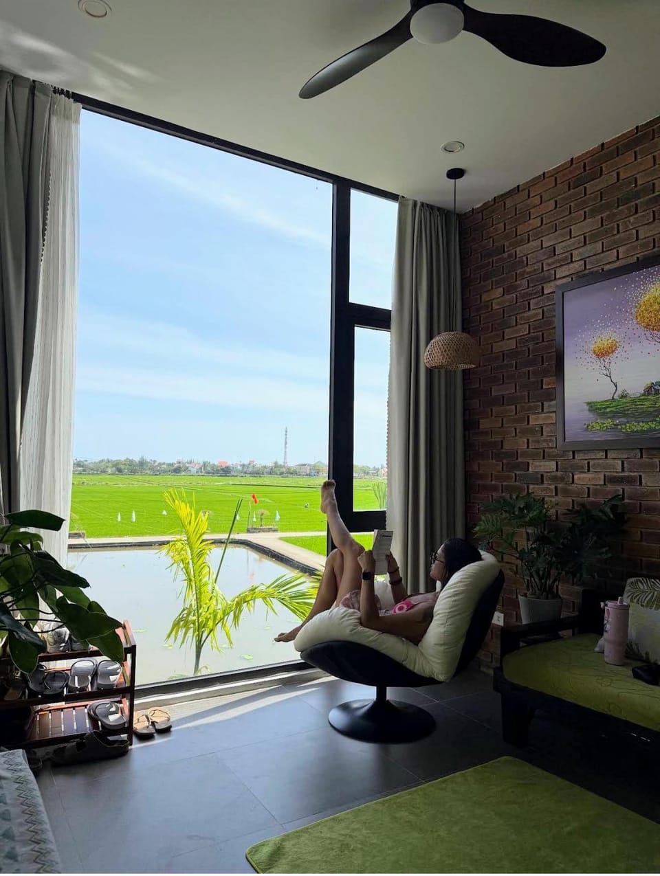Natural landscape, View (from property/room), Balcony/Terrace, Seating area, Garden view