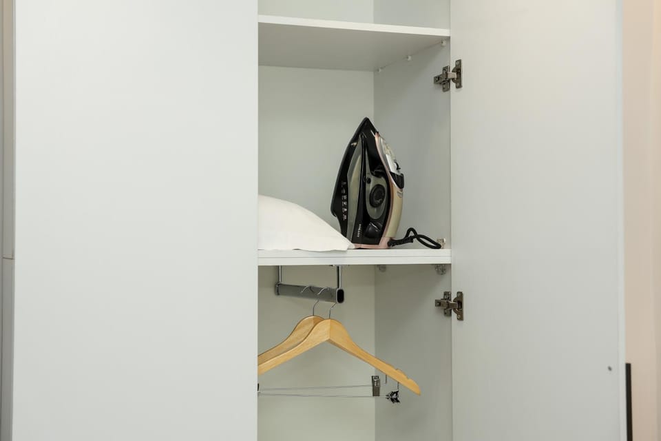 flat iron, wardrobe