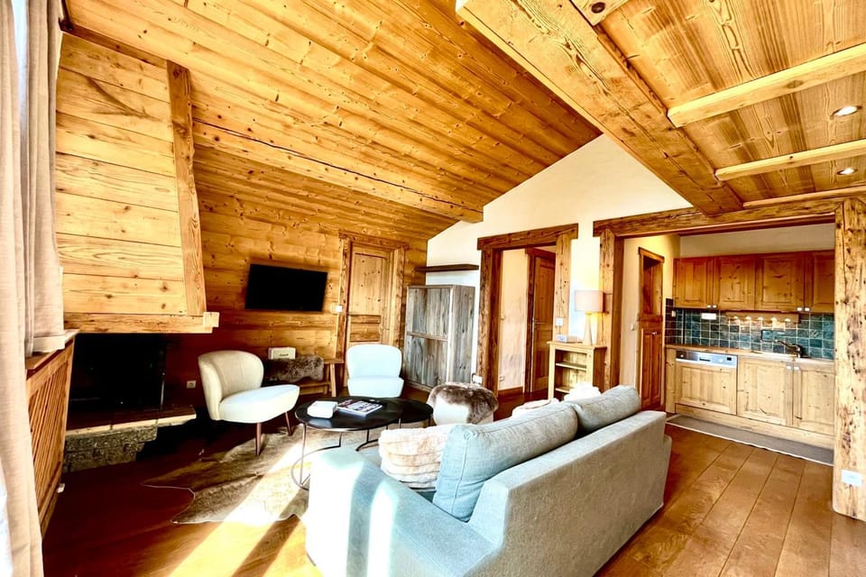 Charming Alpine Apartment in Megève Mountain View Apartment in Megève