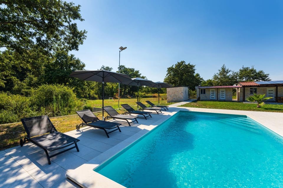 Patio, Day, Pool view, Swimming pool, sunbed
