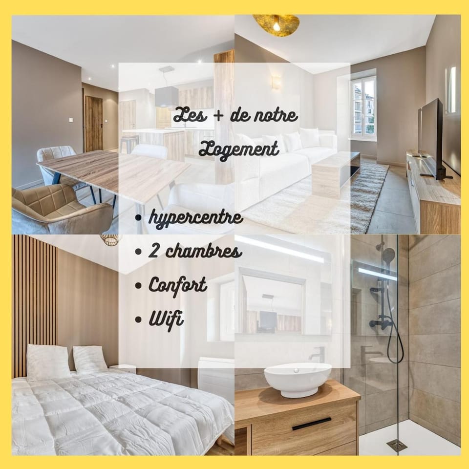 Le Flore I T3 I Hypercentre Apartment in Thonon-les-Bains