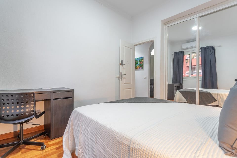 Property building, Living room, Bedroom