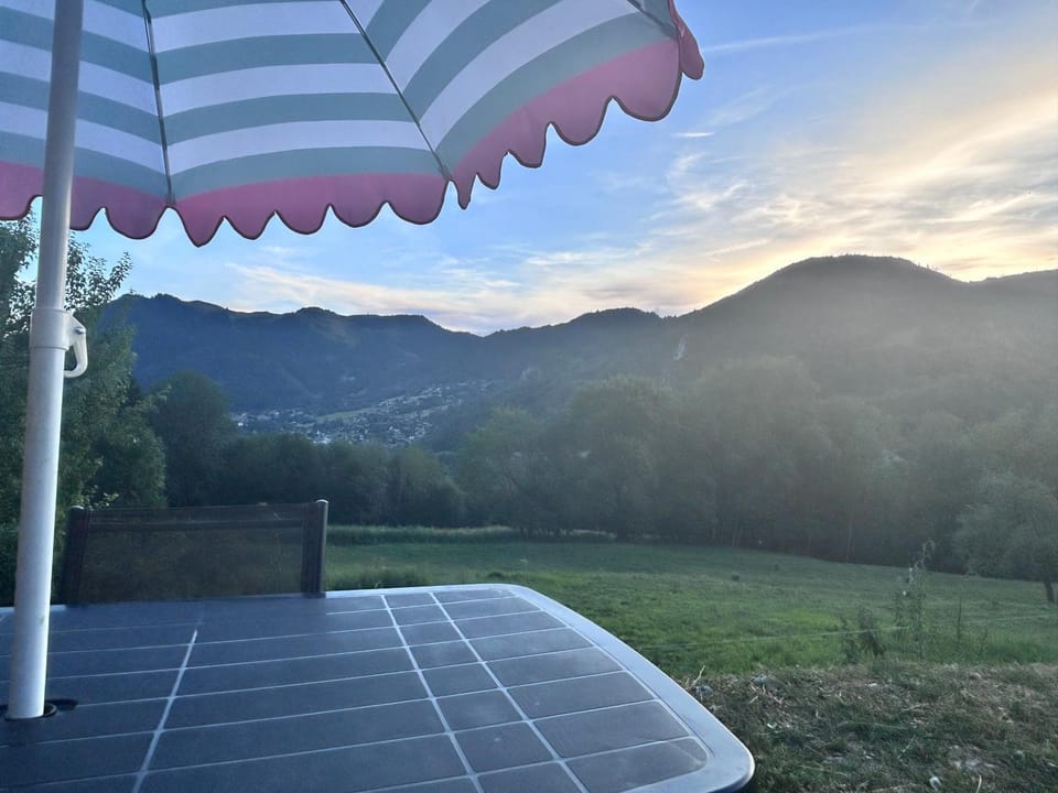 Natural landscape, Mountain view, Sunset