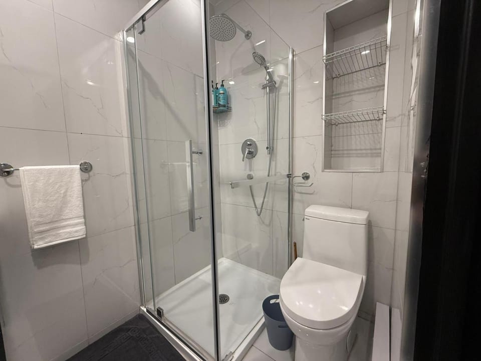 Shower, Toilet, Bathroom, towels