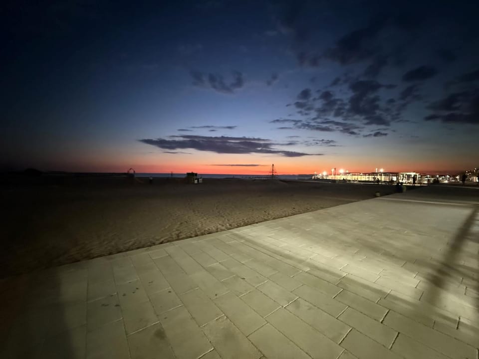 Natural landscape, Sea view, Sunset