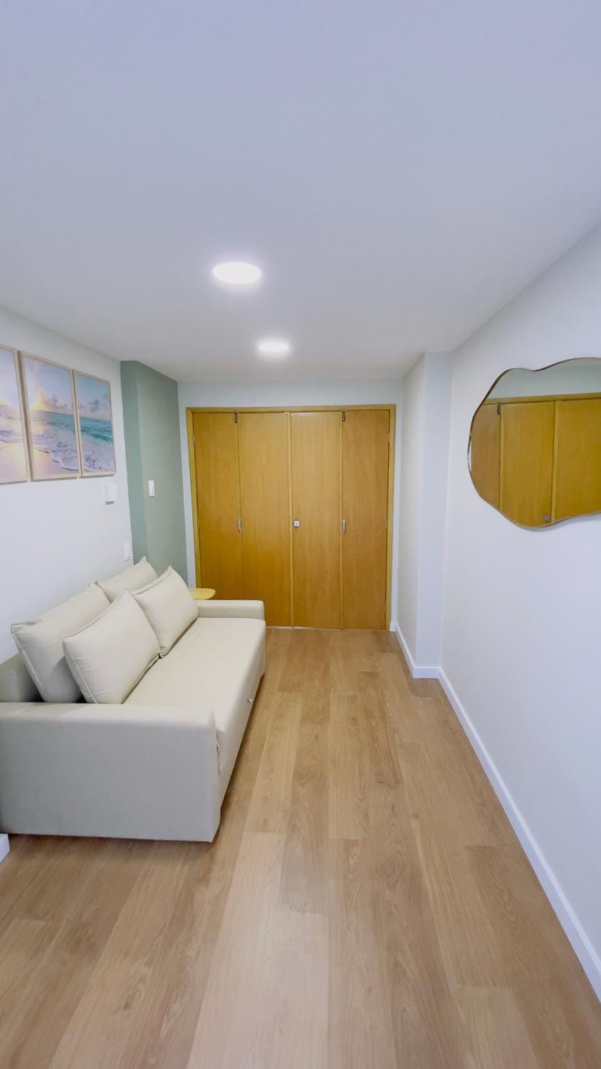 Bed, Living room, Bedroom