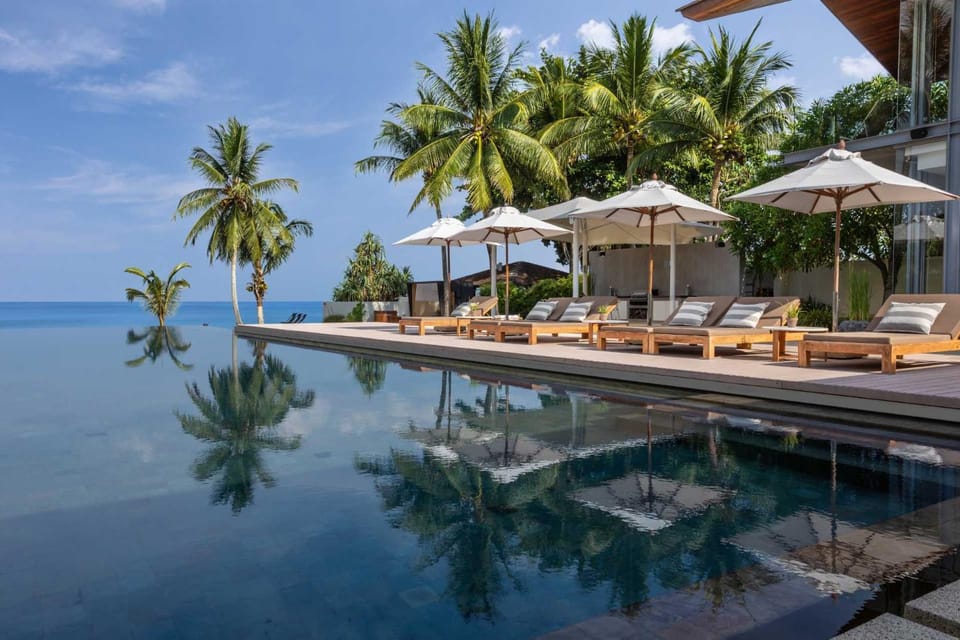 Day, Sea view, Swimming pool, sunbed