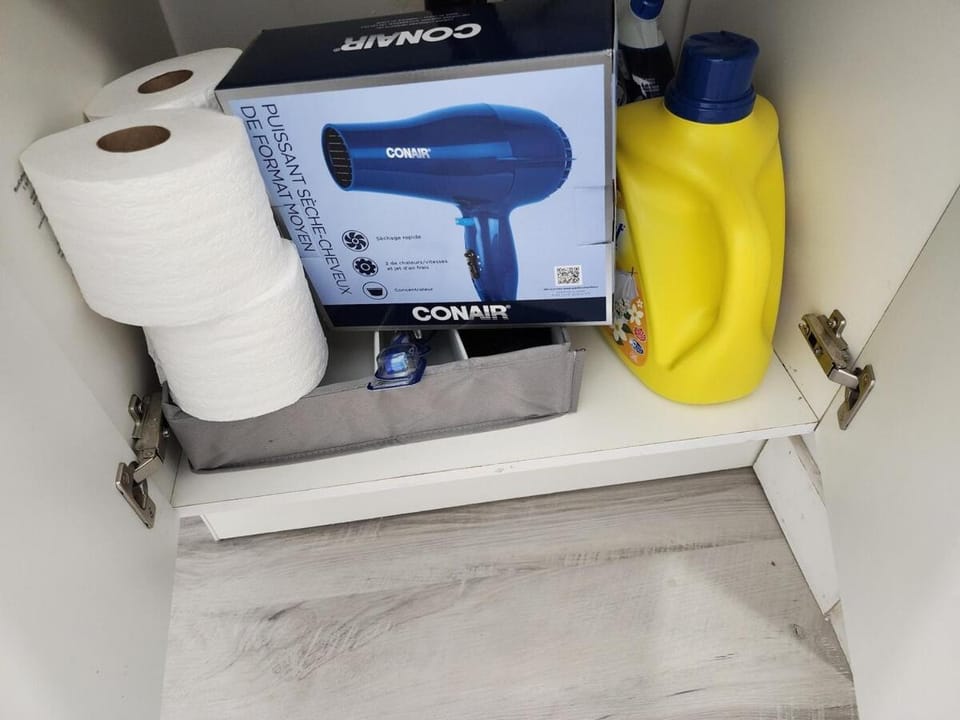 Bathroom, hair dryier