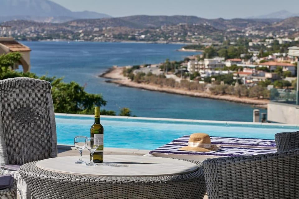 Deep Blue Luxury Escape Heated Pool & Sea View Apartment in East Attica Regional Unit, Greece