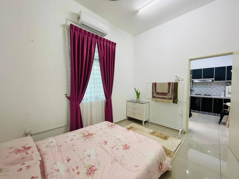 Bed, Decorative detail, Bedroom, air conditioner