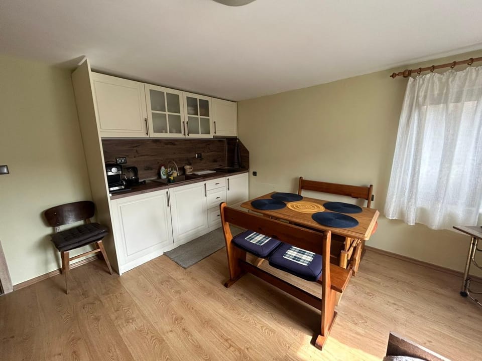 Kitchen or kitchenette, Living room, Dining area