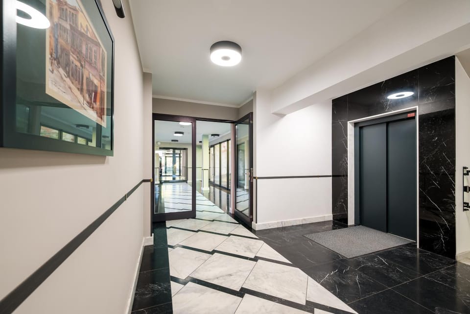 Property building, elevator