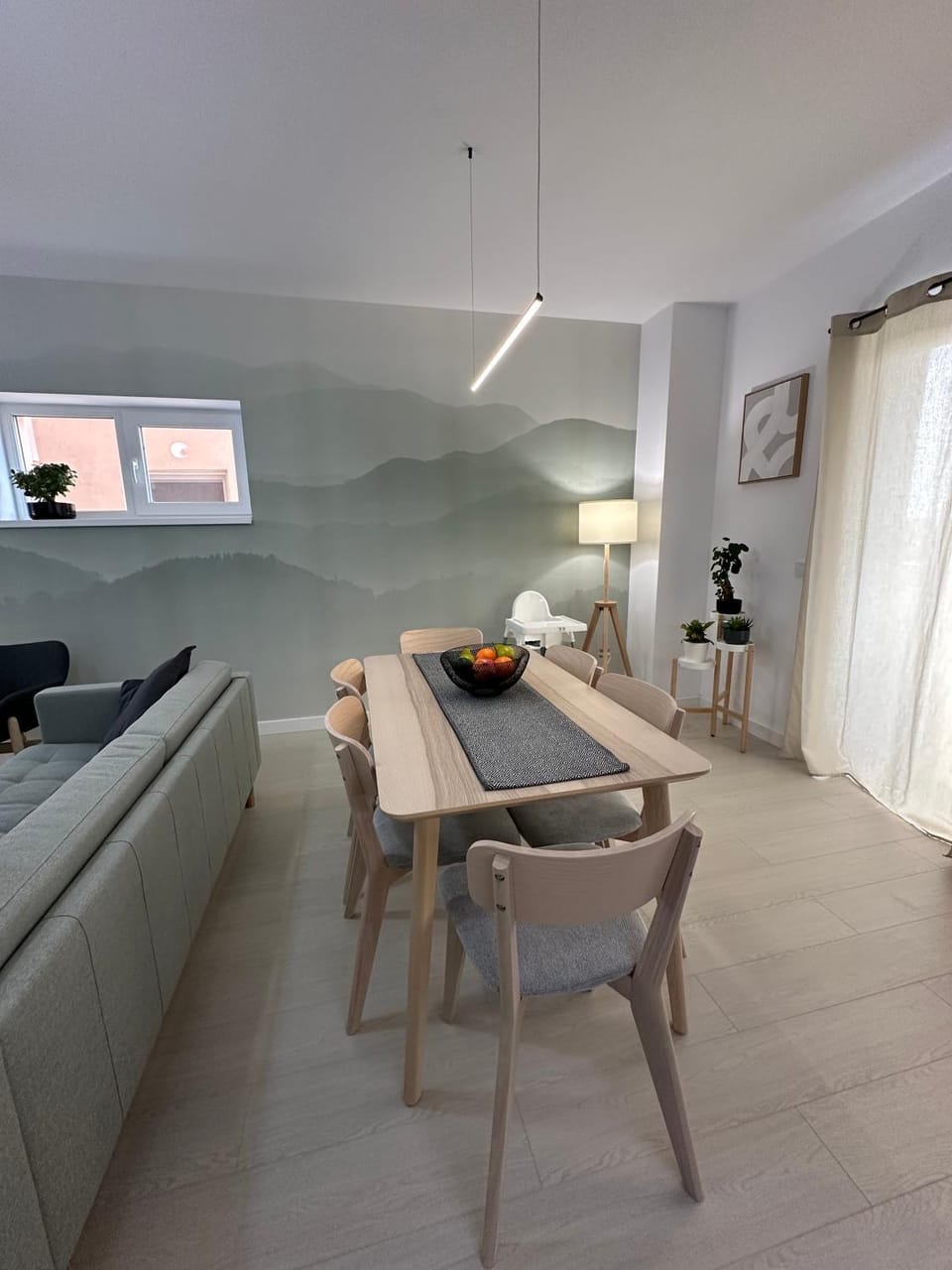 Living room, Seating area, Dining area