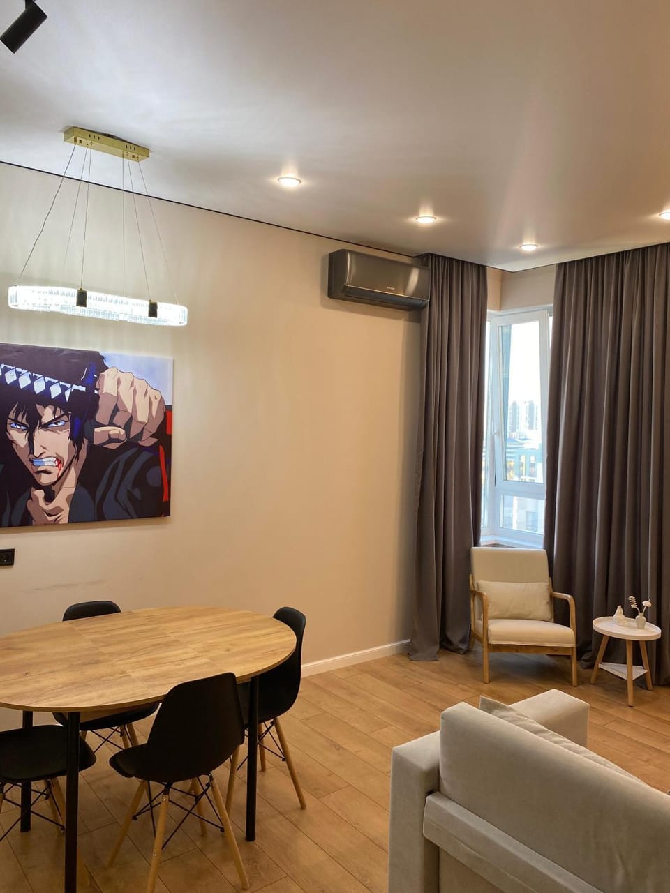 Seating area, Dining area, air conditioner