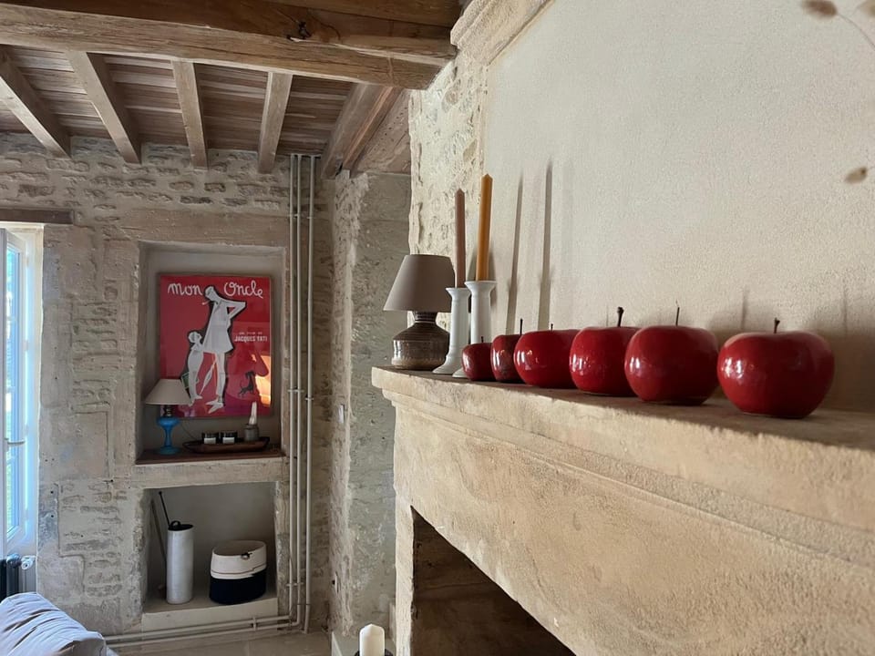 Living room, fireplace