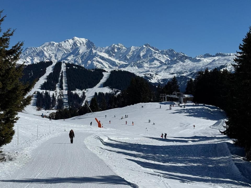 Natural landscape, Winter, Skiing