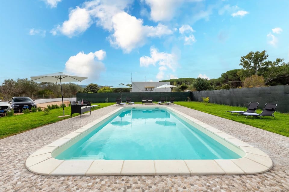 Property building, Living room, Swimming pool