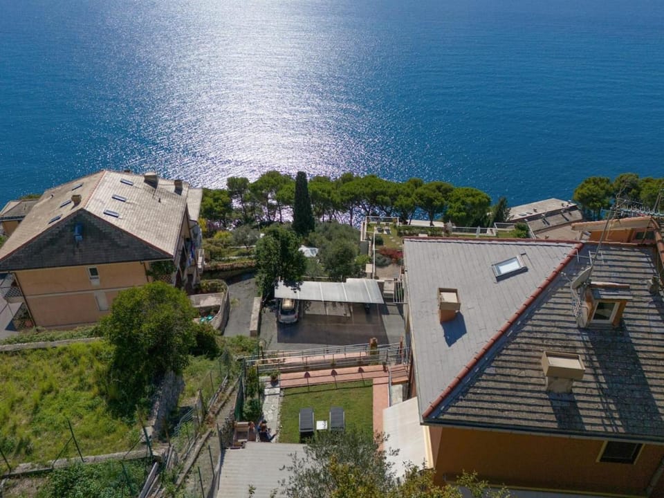 Terrace on the Sea - Garden - Sunbeds - Patio Apartment in Liguria