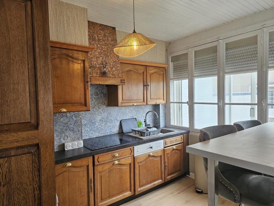 Sauna et appartement lumineux 50M2 proche mer-centre Portel Apartment in Le Portel