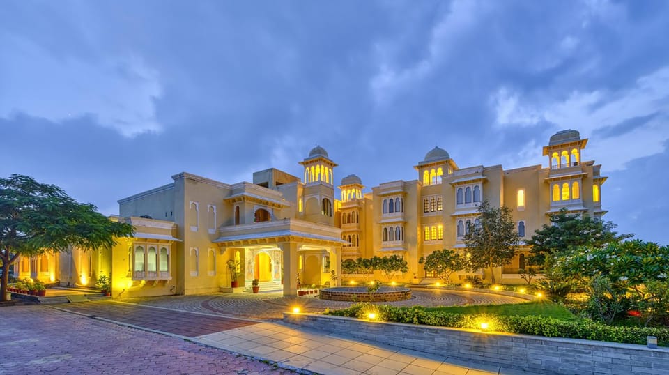 Property building, Night, View (from property/room), Garden view