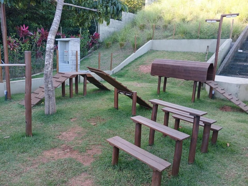 Apartamento com jardim em condomínio resort House in Parnamirim