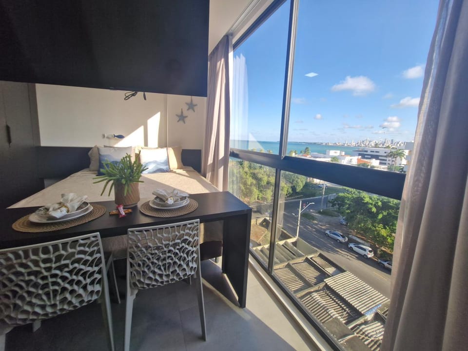 Flat 602 na Cobertura Luxo com Vista Panorâmica Mar Caribessa I Frente Mar Orla Bessa Apartment hotel in Cabedelo