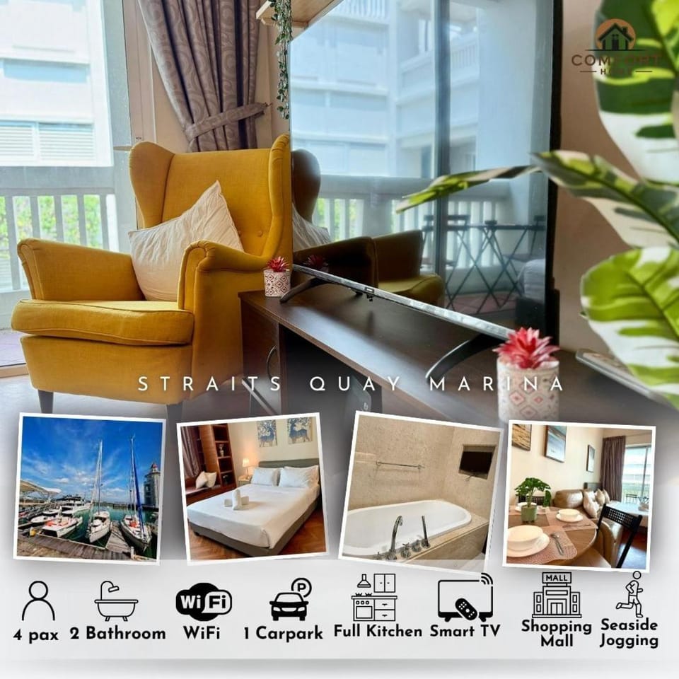 Straits Quay By The Marina 1BR Family Suite Apartment in Penang
