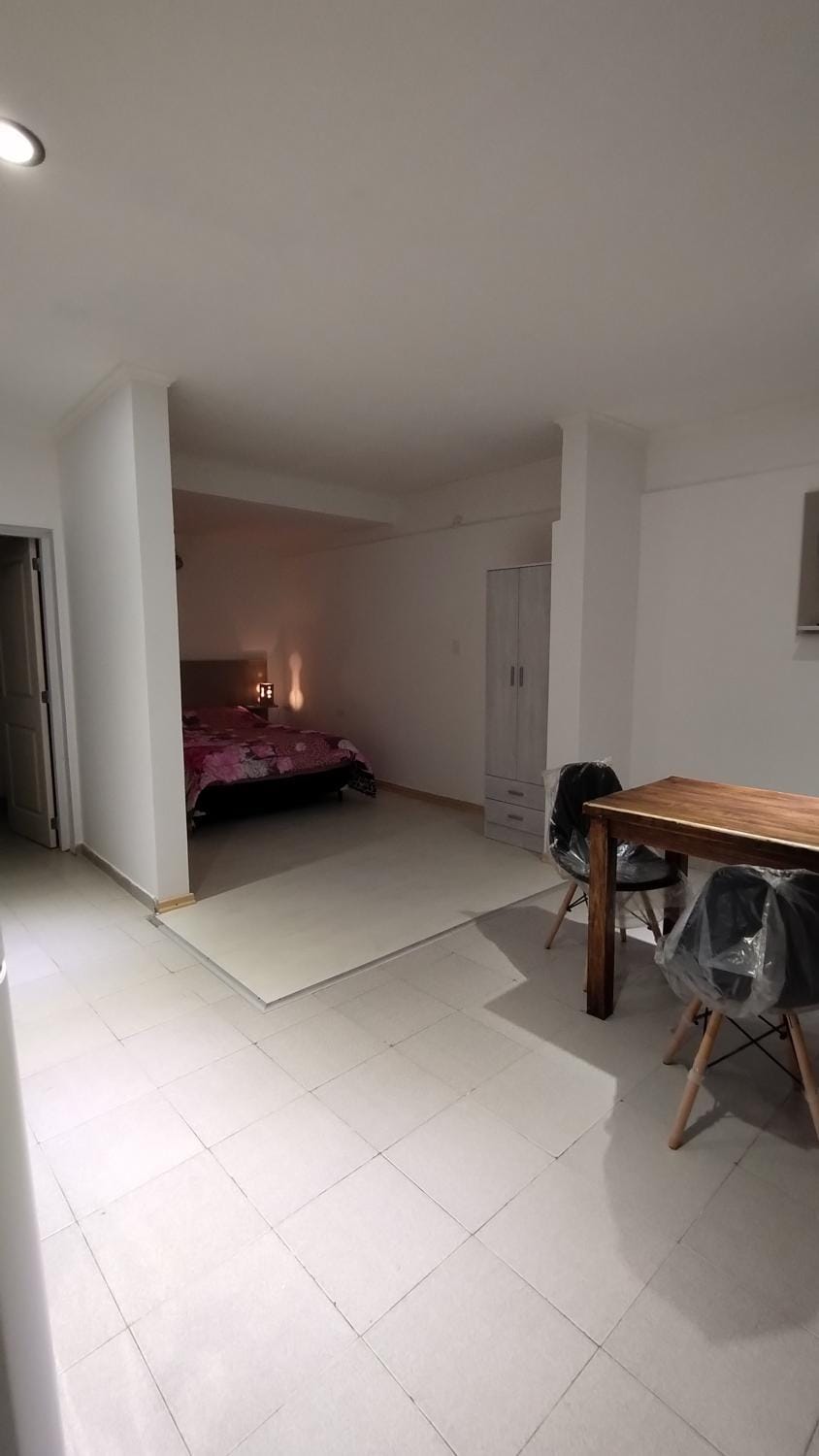Photo of the whole room, Dining area