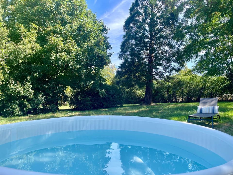 Property building, Living room, Swimming pool