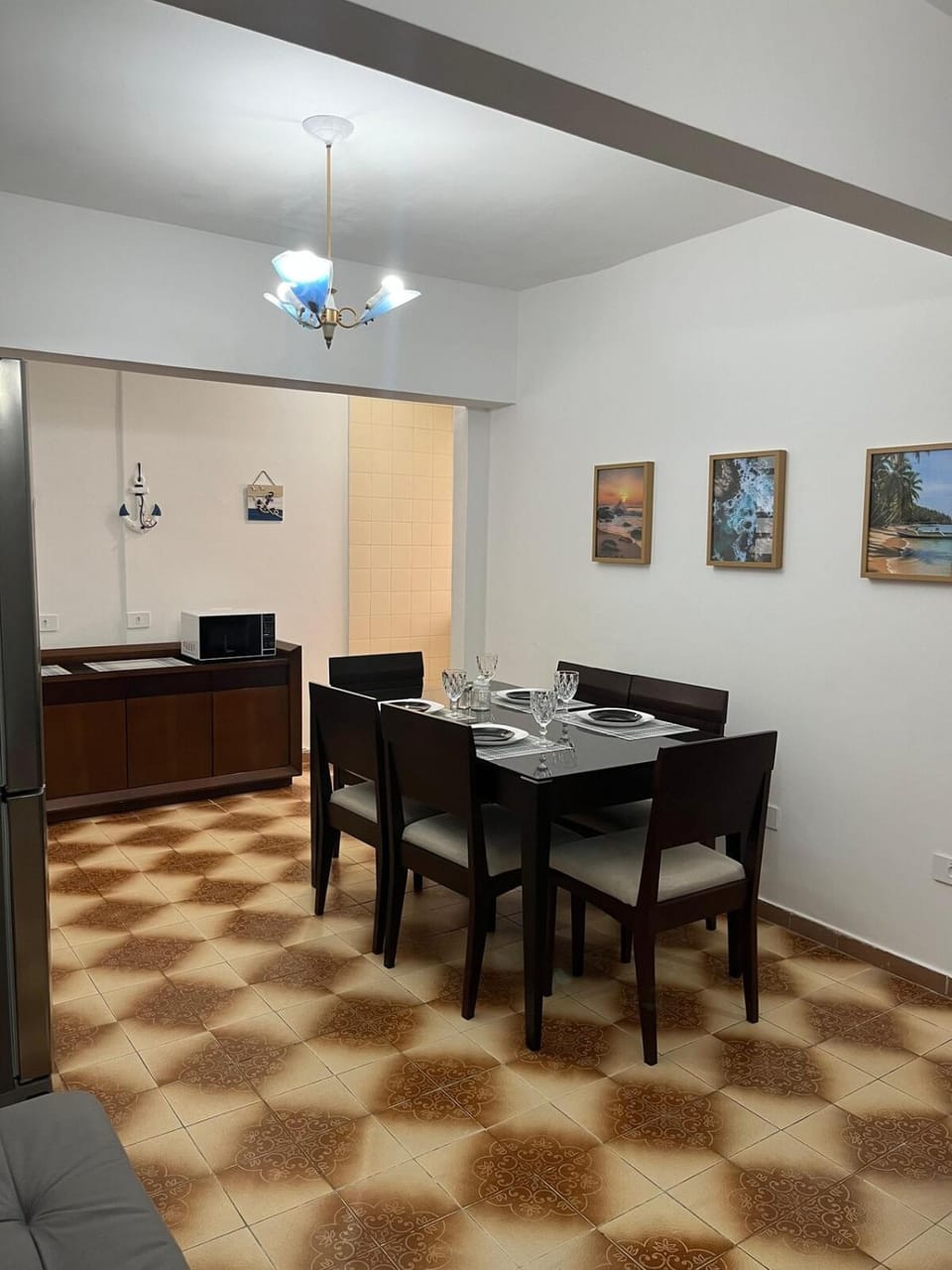 Apartamento aconchegante em frente a praia Apartment in State of São Paulo