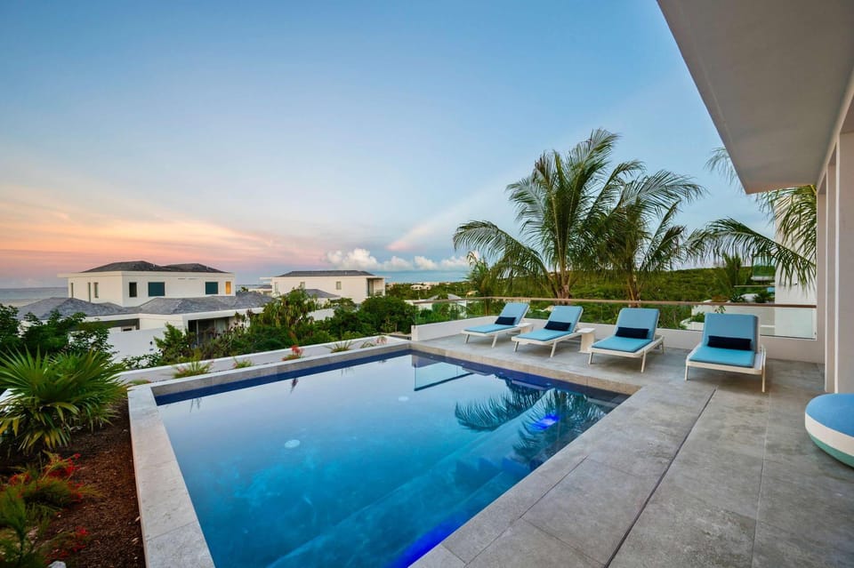 Patio, Pool view, Sea view, Swimming pool