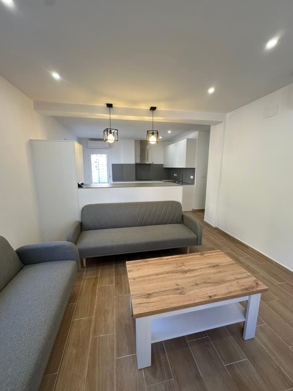Kitchen or kitchenette, Living room, Photo of the whole room, Seating area, Bedroom