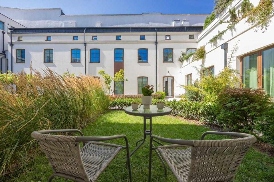 Property building, Garden, Seating area, Garden view