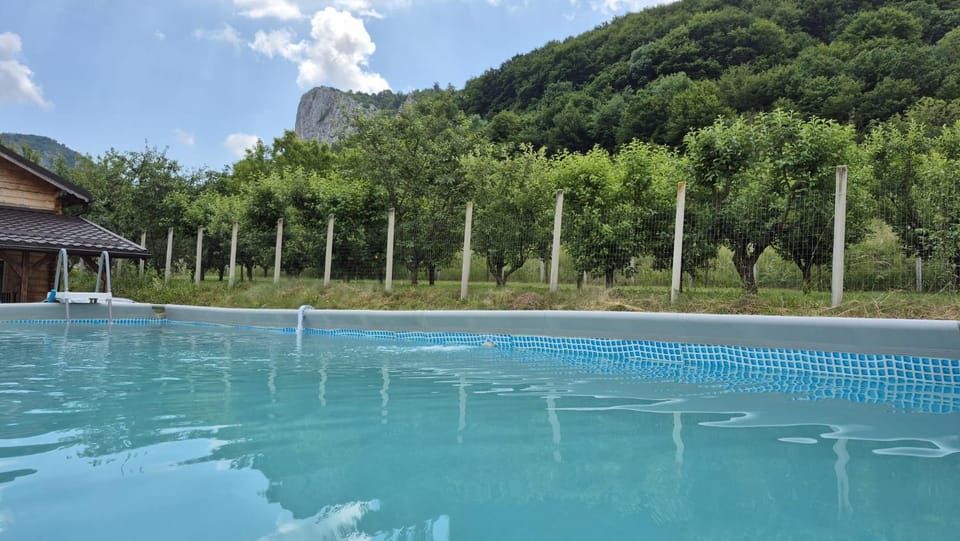 Day, Natural landscape, Mountain view, Swimming pool