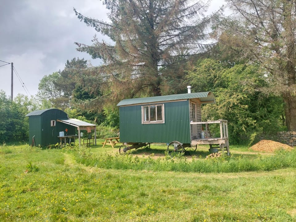 Shepherd's Hut Harmony at A Therapeutic Space Campground/ 
RV Resort in Scotland