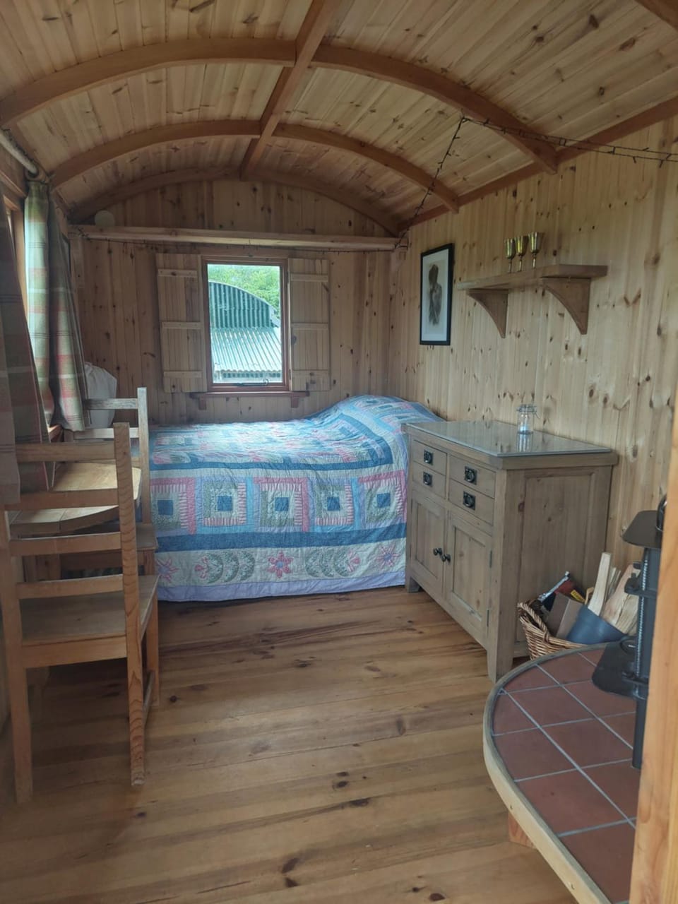 Shepherd's Hut Harmony at A Therapeutic Space Campground/ 
RV Resort in Scotland
