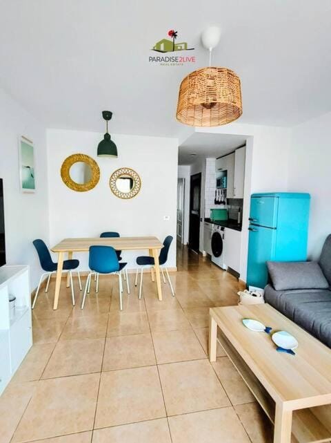 Kitchen or kitchenette, Living room, Dining area