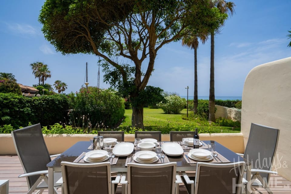 Holidays & Home BeachFront Neptuno II, garden, beach, pool ,Elviria ,Marbella Apartment in Marbella